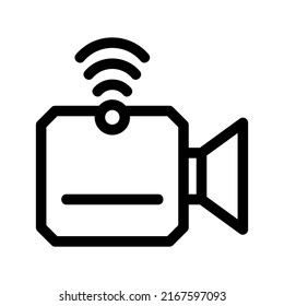 live stream icon or logo isolated sign symbol vector illustration - high quality black style vector icons
