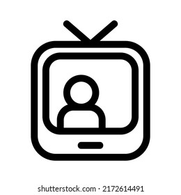 live stream icon or logo isolated sign symbol vector illustration - high quality black style vector icons
