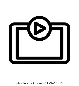 live stream icon or logo isolated sign symbol vector illustration - high quality black style vector icons
