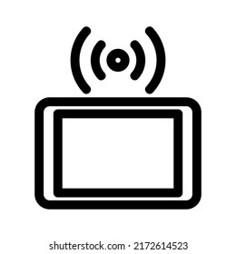 Icono de flujo activo o logotipo símbolo de signo aislado ilustración vectorial - iconos vectoriales de estilo negro de alta calidad
