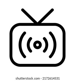live stream icon or logo isolated sign symbol vector illustration - high quality black style vector icons
