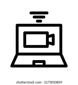 live stream icon or logo isolated sign symbol vector illustration - high quality black style vector icons
