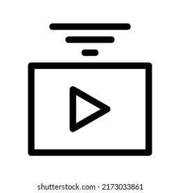 live stream icon or logo isolated sign symbol vector illustration - high quality black style vector icons

