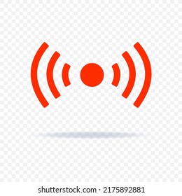 Live stream icon. Media live button. Streaming logo. Online broadcast symbol. Television vector isolated sign. Stock Vector illustration.