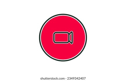 live stream icon. Red embossed and live streaming button, broadcasting, online streaming. Lower third template for tv, shows, movies and live shows. Vector