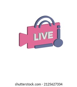 live stream icon set 3D ashtetic ,custom 3D icons suitable for any stream product. Make your next product and project more stunning with 3D Icons. Suitable For live stream vidio or vlog