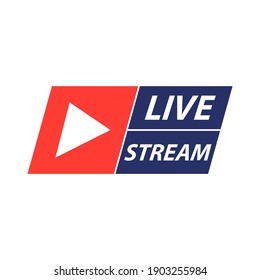  Live stream icon . Vector illustration. eps10