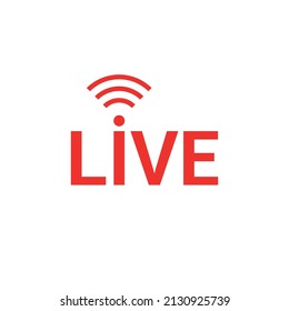 Live-Stream-Symbol, Vektorgrafik