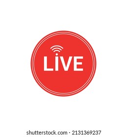 Live stream icon vector illustration