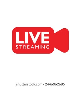 Live stream logo design. Vector illustration design template