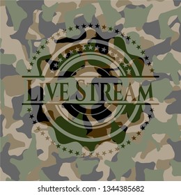 Live Stream on camo texture