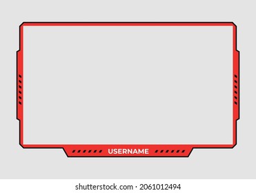 Live Stream overlay or live Streaming screen panel overlay design neon theme. online stream futuristic technology style. Abstract digital user interface. Live streaming button.