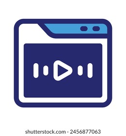 Live Stream Platform Delivery Mixed Icon - Single Icon, Vector