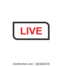 Live Stream Sign Emblem Logo Social Stock Vector (Royalty Free ...