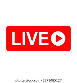 Live Stream sign icon on white background.