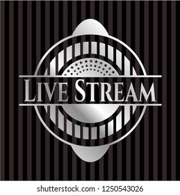 Live Stream silver shiny emblem