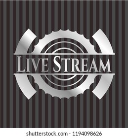 Live Stream silvery shiny emblem