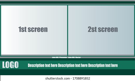 live stream template equal dimensions