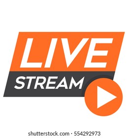 Live Streaming Online Sign Vector Design Stock Vector (Royalty Free ...