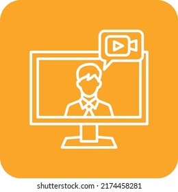 Live Stream vector icon. Can be used for printing, mobile and web applications.