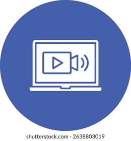Live Stream vector icon. Can be used for printing, mobile and web applications.