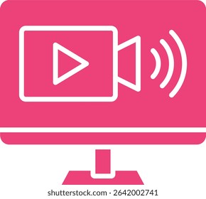 Live Stream vector icon. Can be used for printing, mobile and web applications.