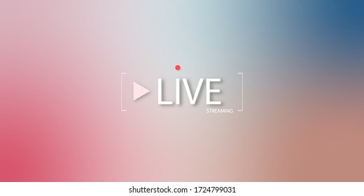 Live streaming background. loading, player, broadcast, website, online radio