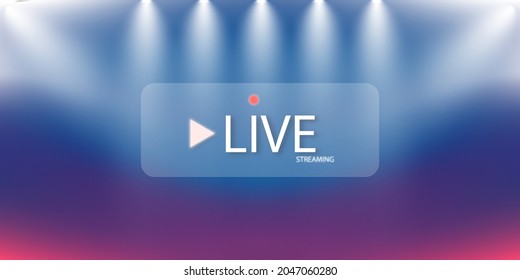 Live streaming background.loading,player, broadcast, website, online radio