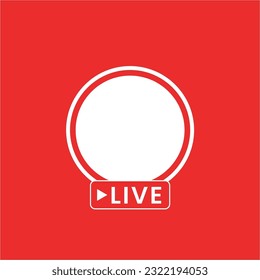 live streaming banner promotion vector template