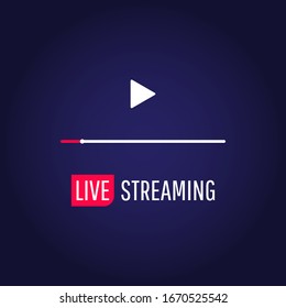 live streaming and breaking news design vector template.