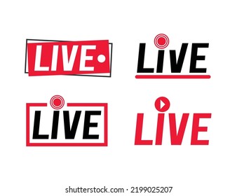 Live streaming broadcast logo icon design