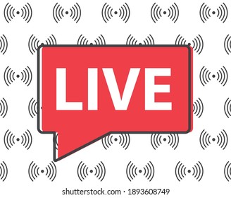 live streaming concept- vector illustration