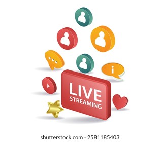 Live streaming develops business networks