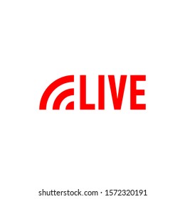 Live Streaming flat icon design 