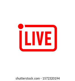 Live Streaming flat icon design 