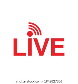 Live streaming icon. broadcasting, online stream. Lower third template for tv, shows, movies and live performances.