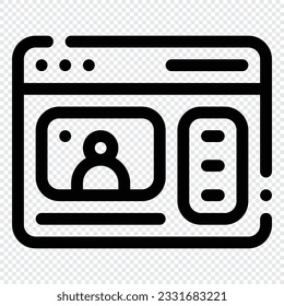Live Streaming Icon. Digital marketing concept. Outline icon