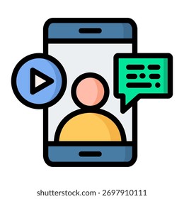 Elemento de icono de transmisión en vivo para diseño