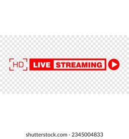 Live Streaming, icon and logo vector