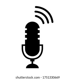 Icono de streaming en vivo. Diseño de botón vectorial moderno aislado en fondo blanco