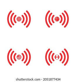 icono de streaming en vivo aislado en fondo blanco. el concepto de radiodifusión en línea en los estados unidos de américa, reino unido, australia y canadá