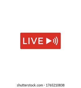 Live streaming icon vector illustration