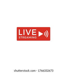 Live streaming icon vector illustration