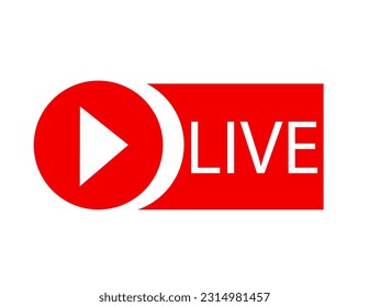 live streaming icon vector illustration