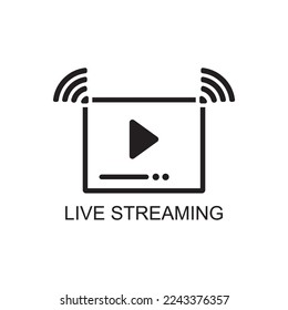 Live-Streaming-Symbol, Videosymbol