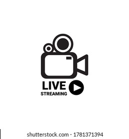 live streaming icons, broadcasting, online stream. Lower third template for tv, shows, movies and live performances isolated white background. modern design.