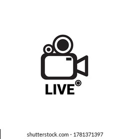 live streaming icons, broadcasting, online stream. Lower third template for tv, shows, movies and live performances isolated white background. modern design.
