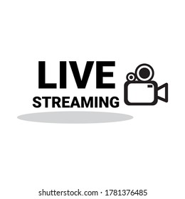 live streaming icons, broadcasting, online stream. Lower third template for tv, shows, movies and live performances isolated white background. modern design.