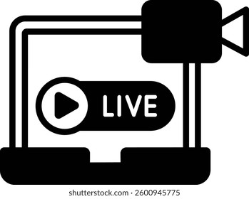 Live Streaming illustration with isolated background 