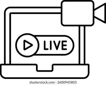 Live Streaming illustration with isolated background 